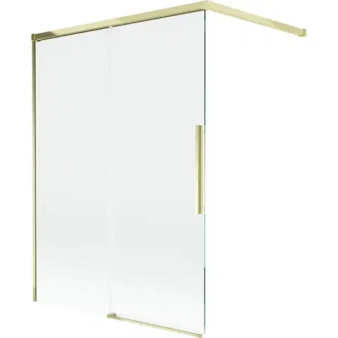 Sprchové dvere MEXEN/S - Rox vaňová zástena 2-krídlová posuvná 120 x 150, transparent, zlatá 8C9-120-003-50-00