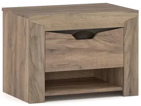 Nočné stolíky NABBI Soraya N nočný stolík (2 ks) dub tabaco / wenge