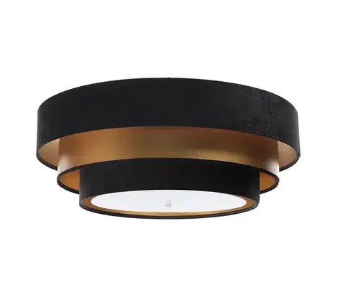 Svietidlá  Stropné svietidlo TRINITI 2xE27/60W/230V čierna/zlatá 050-2EP-072