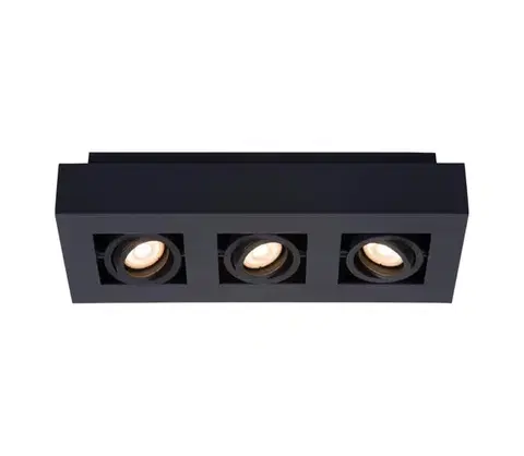 Svietidlá Lucide 09119/16/30 - LED Bodové svietidlo XIRAX 3xGU10/5W/230V čierna 09119/16/30