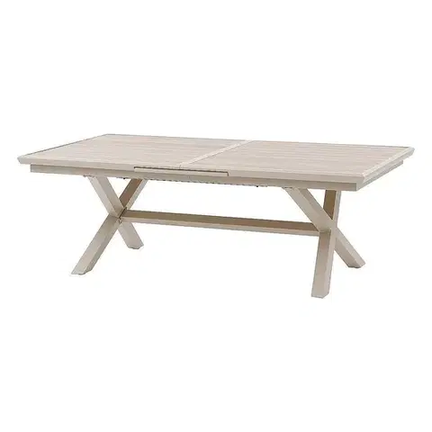 Stolčeky DEOKORK Hliníkový stôl BERGAMO 250/330 cm (ivory)