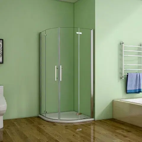 Sprchovacie kúty H K - Štvrťkruhový sprchovací kút MELODY S4 90 cm s dvojkrídlovými dverami SE-MELODYS490