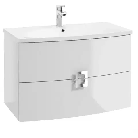 Skrinky pod umývadlo Skrinka DECO 80 0D2S biela