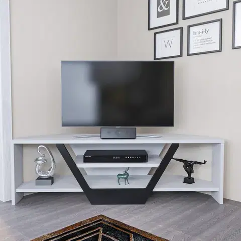 TV stolíky TV stolík Sares - White, Black