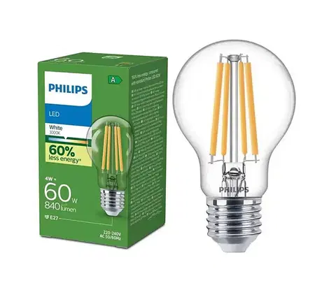 LED osvetlenie LED žiarovka ULTRAEFFICIENT VINTAGE Philips A60 E27/4W/230V 3000K 8720169250390