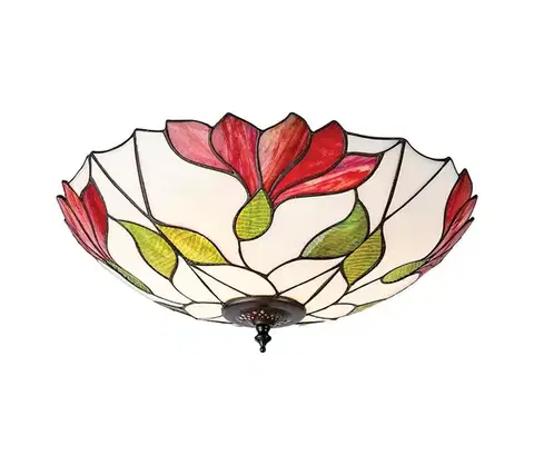 Svietidlá Endon 63960 - Stropné svietidlo Tiffany BOTANICA 2xE27/60W/230V priemer 45 cm 63960