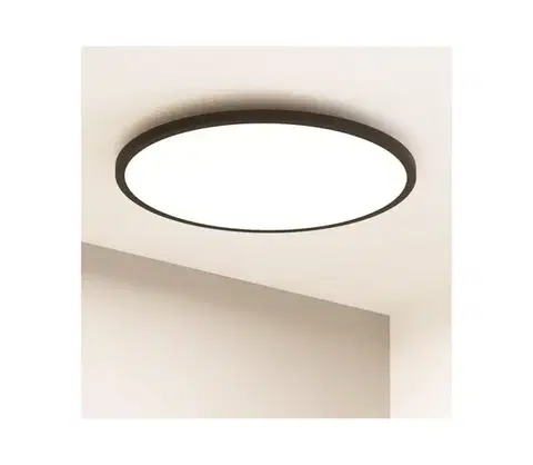 Svietidlá Eglo 900762 -LED Stmievateľné stropné svietidlo SARSINA-Z 41W/230V pr. 60 cm čierna 900762