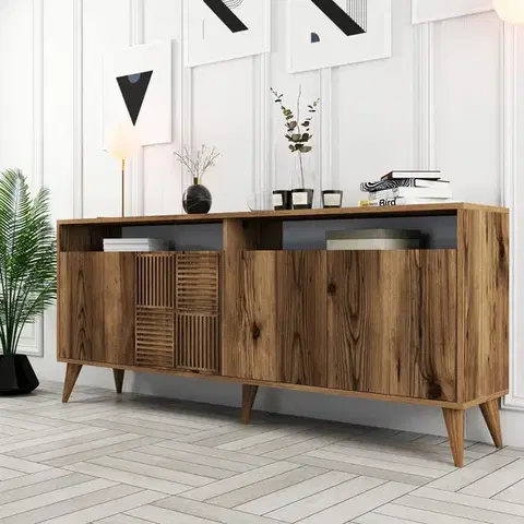 Komody Konzolový stolík Milan - Walnut