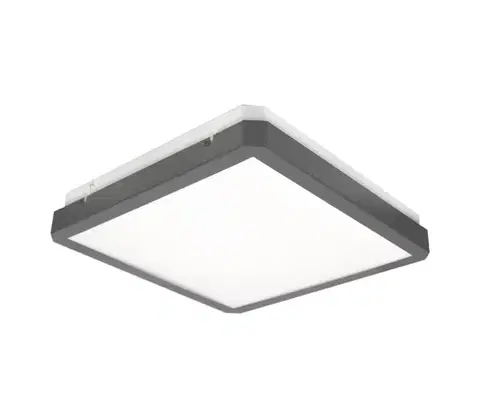 Svietidlá  LED Stropné svietidlo so senzorom RAVA LED/38W/230V 4000K 41x41 cm antracit SKU013168