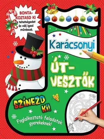Nalepovačky, vystrihovačky, skladačky Karácsonyi Útvesztők
