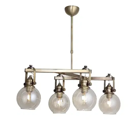 Svietidlá  Luster na tyči POLINO 4xE27/40W/230V bronzový 341LCA1167