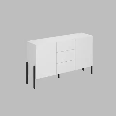 Komody a skrinky DEKTON 43 kombinovaná komoda, biela 