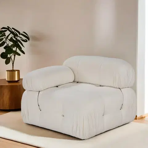 Kreslá Kreslo / Jednomiestna pohovka Bubble L1 - Beige
