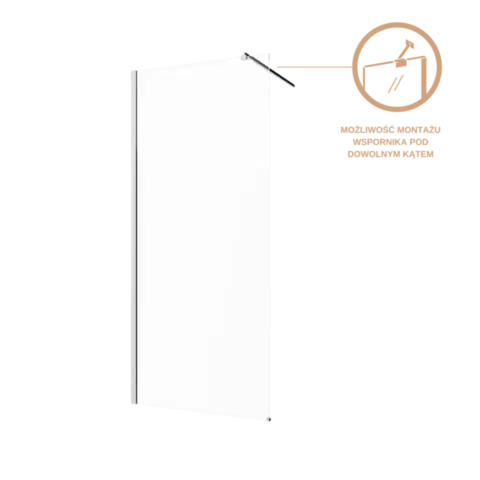 Sprchovacie kúty INVENA - Walk-in II 110x200cm, číra 8mm shiny-glass, chróm AK-32-112-S