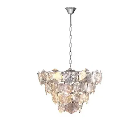 Svietidlá  Krištáľový luster na reťazi DIANA 6xE14/40W/230V matný chróm ML5985