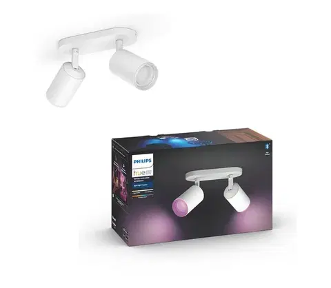 Svietidlá Philips 50632/31/P7 - LED RGBW Bodové svietidlo Hue FUGATO 2xGU10/5,7W/230V 50632/31/P7