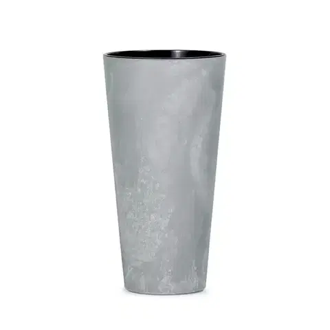 Kvetináče a truhlíky NABBI DTUS250E plastový kvetináč 25 cm sivý betón