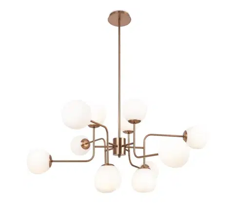 Svietidlá Maytoni MOD221PL-12G - Luster na tyči ERICH 12xE14/40W/230V medená MOD221PL-12G