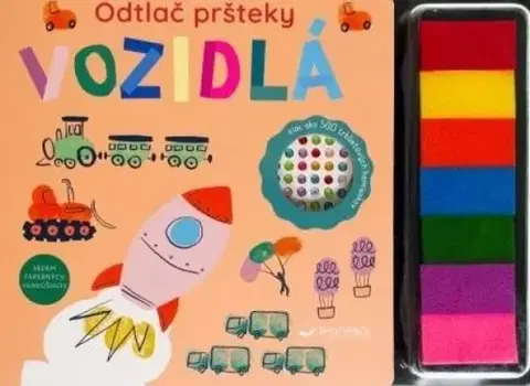 Nalepovačky, vystrihovačky, skladačky Vozidlá - Odtlač pršteky - Lou Cunningham