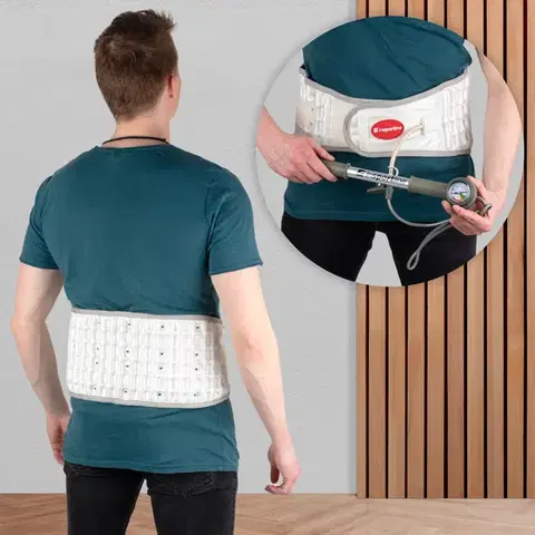 Zdravotné bandáže a ortézy Dekompresný bedrový fixátor inSPORTline Ronyo XL