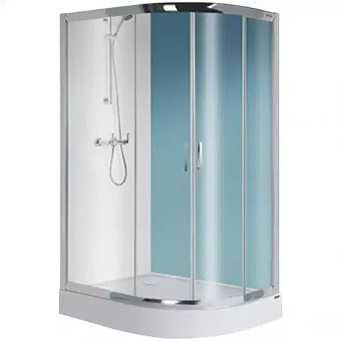 Sprchové kúty 80x100 Sprchový kút KP4/TX5B 80/100 W0 SB+BP+OBP 2EL GLASS