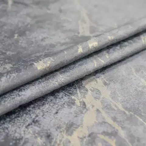 Metrážne závesy Závesový materiál VELVET JUSTI YX514/6/sivý/145
