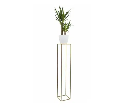 Stojany na kvetiny HowHomely Stojan na kvety 130x24 cm zlatá 10-1363/130/-zloty