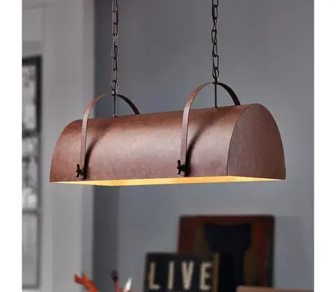 Svietidlá Eglo 49687 - Luster na reťazi DEERHURST 2xE27/60W/230V 49687