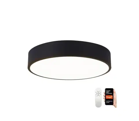 Svietidlá  NEO 07201L-LED Stmievateľné stropné svietidlo RONDATE 28W/230V čierna Tuya+DO 07201L