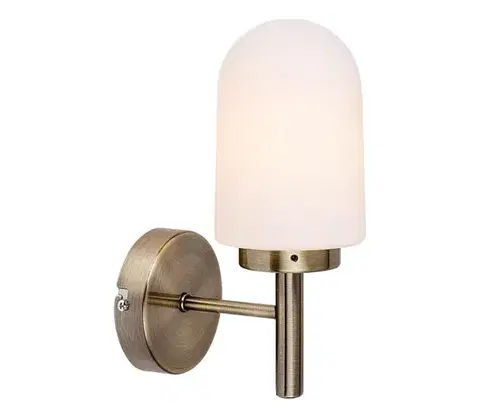 Svietidlá Rabalux 71060 - Kúpeľňové nástenné svietidlo ZENKAI 1xE14/10W/230V IP44 bronz 71060