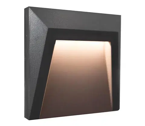 LED osvetlenie  Vonkajšie schodiskové svietidlo HOLDEN LED/1W/230V IP65 antracit 309266
