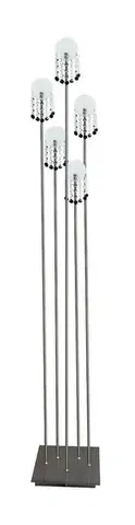 Stojacie lampy Stojacia lampa Luxor s matným chrómom 5xG4
