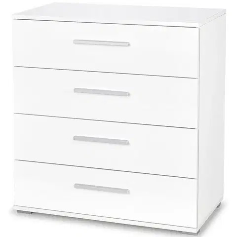 Komody HALMAR Lima KM3 komoda biely lesk