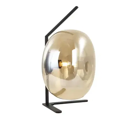 Lampy  108001 - Stolná lampa VESTA 1xE27/7W/230V béžová/čierna 108001