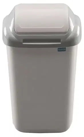 Odpadkové koše Kinekus Kôš na odpad preklápací 50 l, plastový, STANDARD, krémovo - sivá