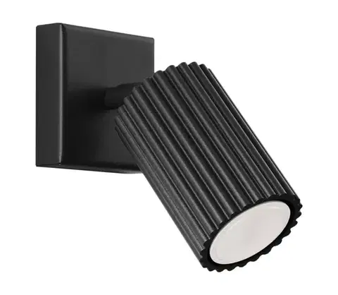 Svietidlá  SL.1578 - Nástenné bodové svietidlo KARBON 1xGU10/10W/230V čierna SL.1578
