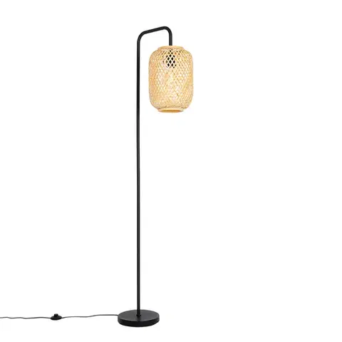 Stojace lampy Orientálna stojaca lampa bambus - Yvonne