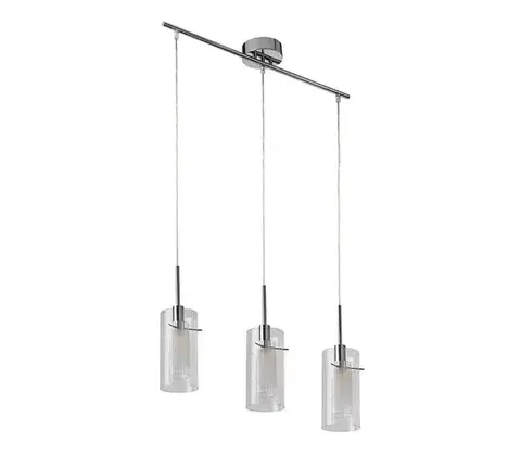 Svietidlá Searchlight 3303-3CC - Luster na lanku DUO 3xE14/60W/230V lesklý chróm 3303-3CC