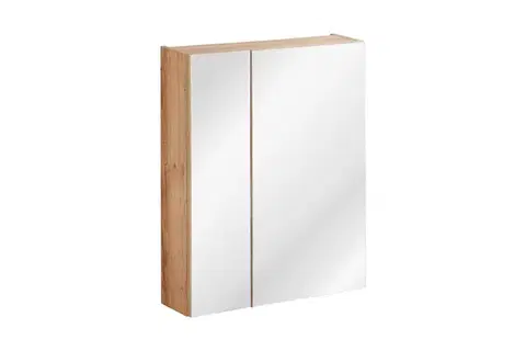 Skrinky do kúpeľne ArtCom Zrkadlová skrinka CAPRI Oak 842 | 60 cm