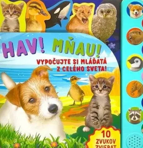Zvukové knihy Haf! Mňau! - Vypočujte si mláďatá z celého sveta!