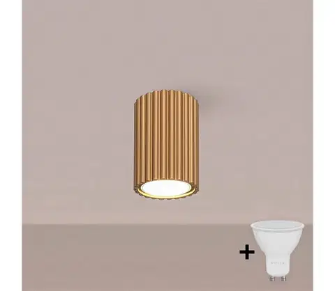 Svietidlá BRILAGI - LED bodové svietidlo CRESTO 1xGU10/10W/230V 10 cm zlaté BR.1549
