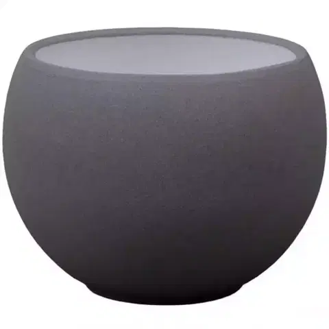Záhrada Obal LUNA STRUKTUR d14cm antracitová mat