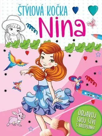 Nalepovačky, vystrihovačky, skladačky Štýlová kočka - Nina