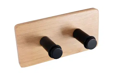 Držiaky na uteráky BISK - Háčik dvojitý hranatý Plain