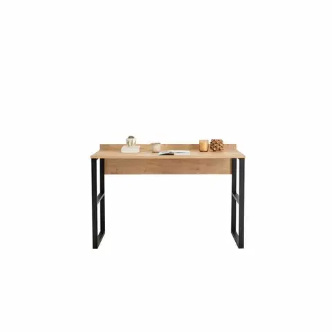 Konferenčné stolíky Pracovný stôl Deha Black and Sapphire Oak