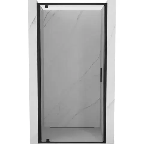 Sprchovacie kúty MEXEN/S - Exo sprchové dvere krídlové 65, transparent, čierna - 8181-065-000-01-00 8181-065-000-70-00