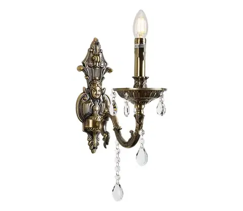 Svietidlá BRILAGI - Nástenná lampa CLASSIC 1xE14/60W/230V mosadz BG71314