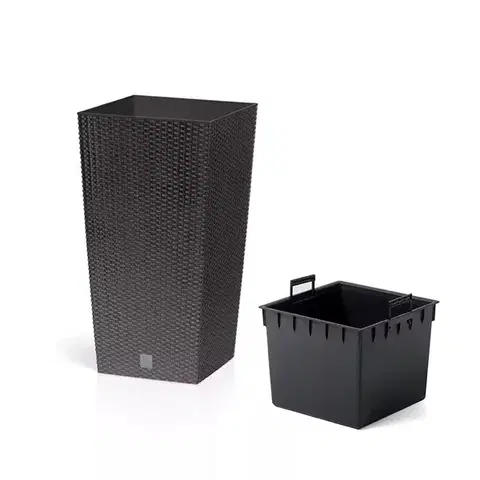 Kvetináče a truhlíky NABBI DRTS200 plastový kvetináč 20 cm hnedá
