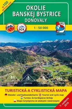 Turistika, skaly Okolie Banskej Bystrice - Donovaly - TM 100, 1: 50 000