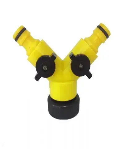 Kompostéry Kinekus Rozdvojka na hadicu závit 2x ventil na 2 rýchlospojky 3/4"+1" GARDENKUS